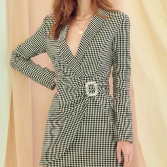 NWOT Petal & Pup Houndstooth blazer-G2 - Picture 1 of 9